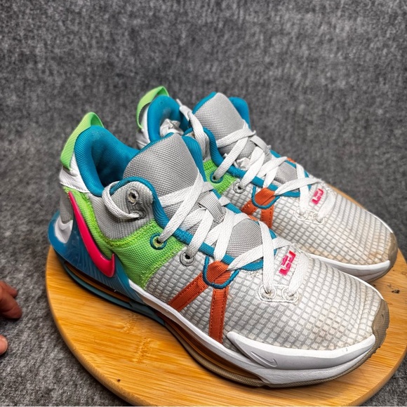 NIKE LEBRON WITNESS 7 VII GREY FOG-HYPER PINK SZ 7 [DM1123-003] - Picture 4 of 8